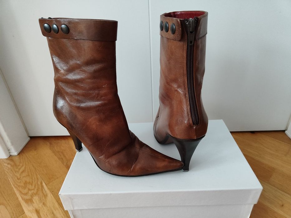 Чобітки жіночі, натуральна шкіра