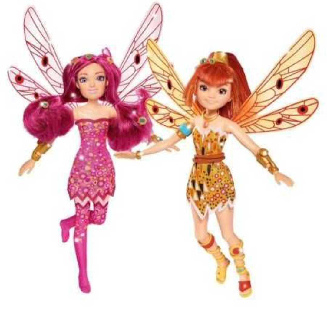 Mattel 2 oryginalne lalki Mia i Yuko z bajki Mija I ja, ruchome skrz