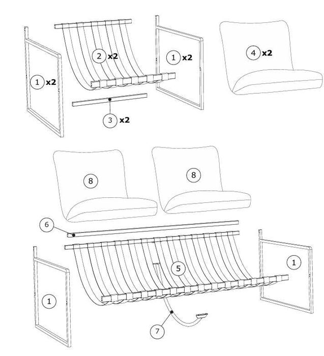 Zestaw sofa ,dwa fotele stolik.