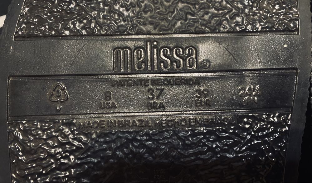 Шлепки, мюли MELISSA, 38-39 размера