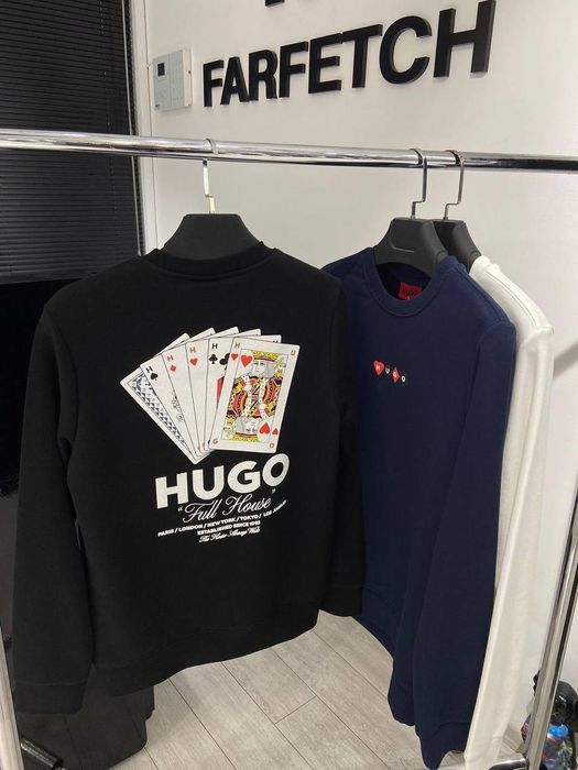 Свитшот Мужской Hugo Boss (S-XXL) Кофта с принтом новая