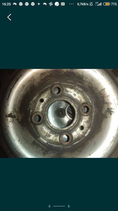 Koła stalowe razem z oponą.