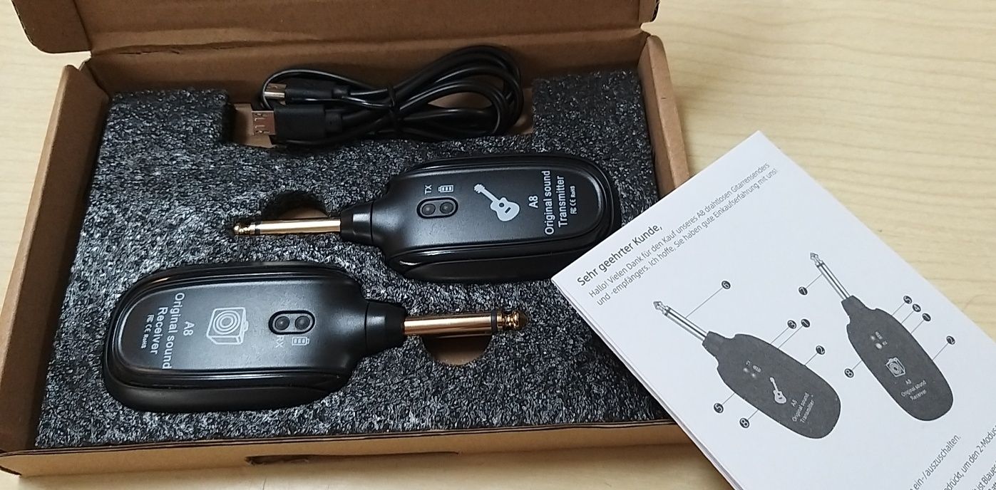 Wireless audio system guitarra.
