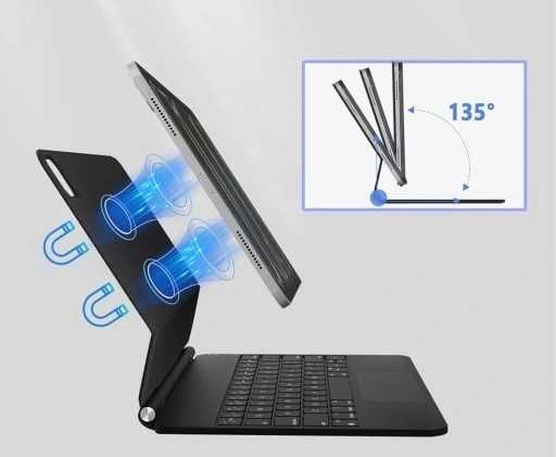 Etui klawiatura Nuflaz X7 iPad 10./11" QWERTY z touchpadem