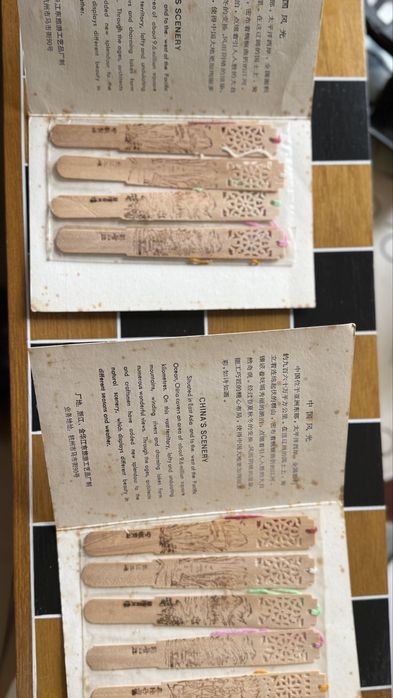 Marcadores livros ttabalhados chineses