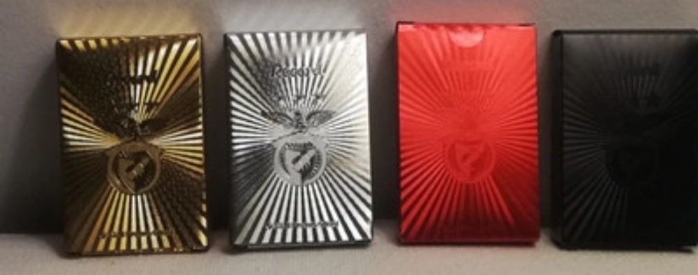 4 Baralhos de cartas do Benfica impermeaveis