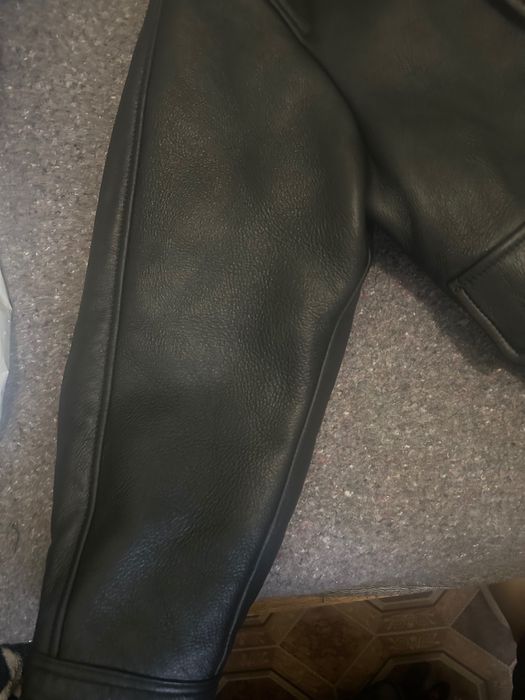 Натуральна дублянка з хутра кьорлі