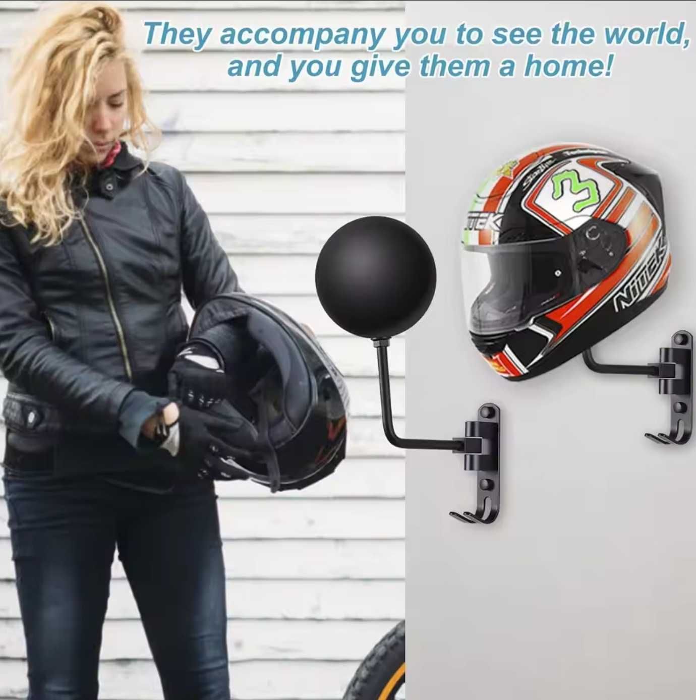 Uchwyt na kask Wieszak na kask Stojak na kask