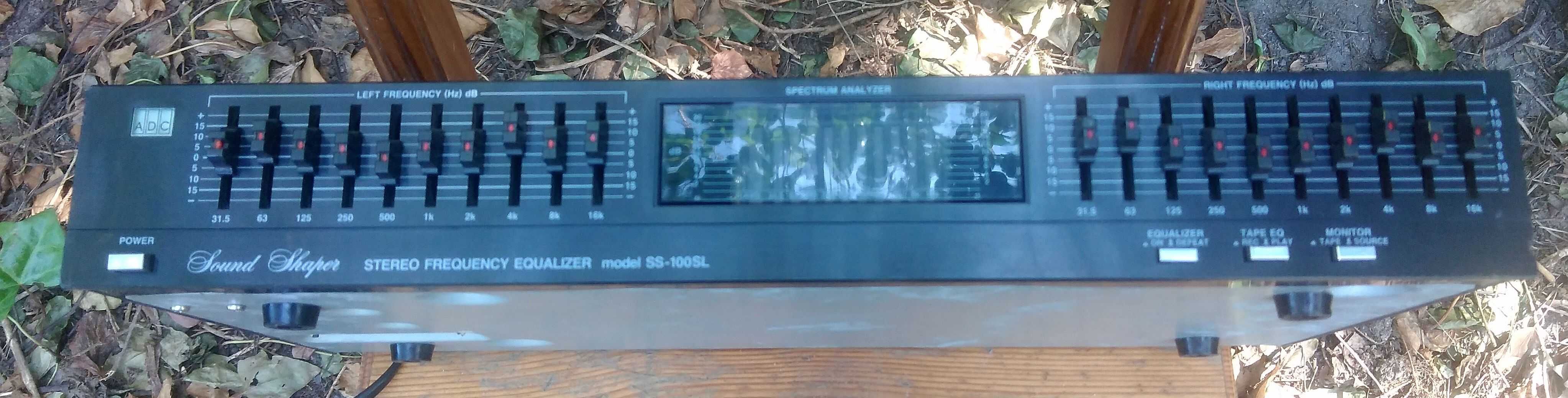 Audio korektor ADC 2x10 pasm analizator widma