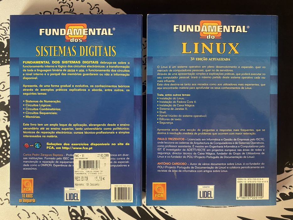 Conjunto 2 livros sobre informática