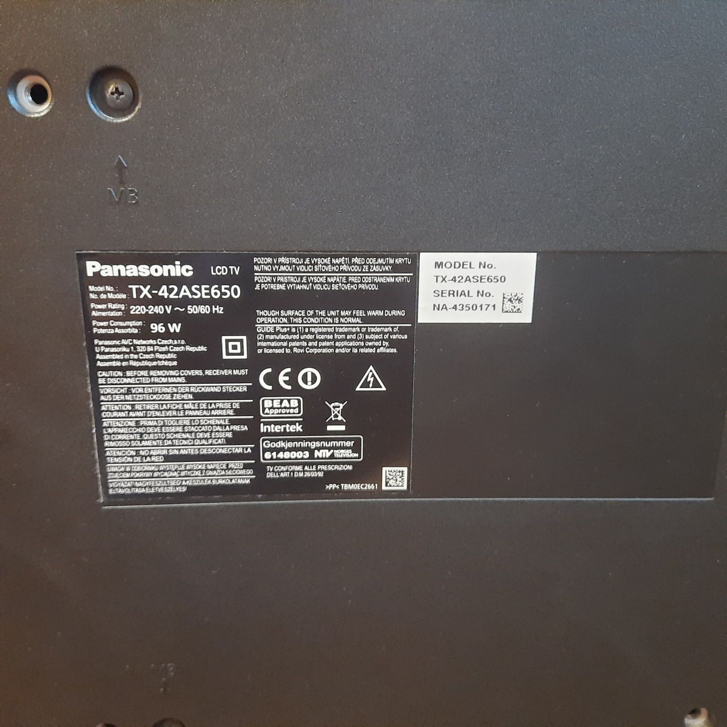 Głośniki do TV Panasonic TX-42ASE650