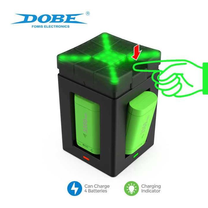 Акумулятори 4шт для Xbox Series X S/One/S Зарядний пристрій батарея