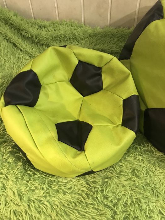 Piłka pufa XXL + mała pufa podnóżek