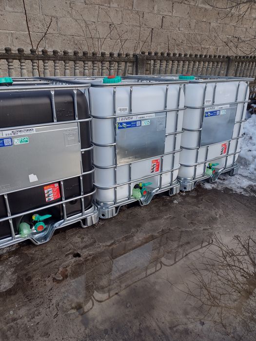 Zbiornik 1000l oraz 600l po spożywcze Mauzer Beczka Redukcją