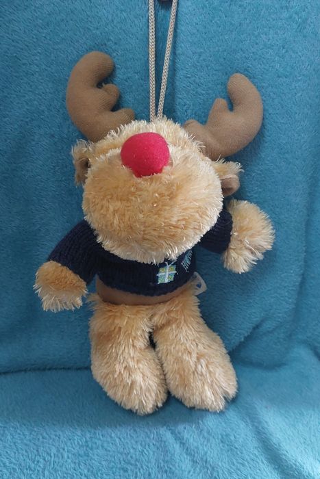 Renifer Rudolf czerwononosy 20cm