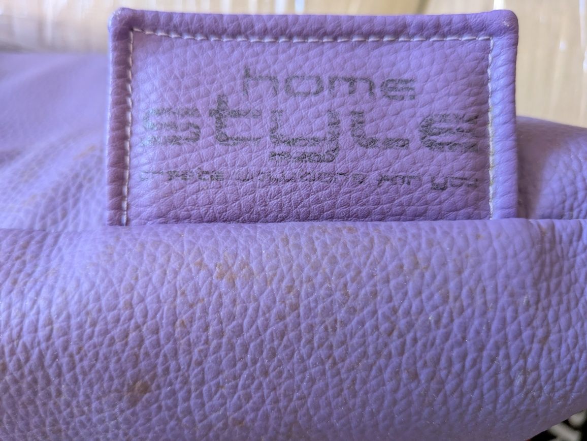 Puf Almofada amarelo/roxo