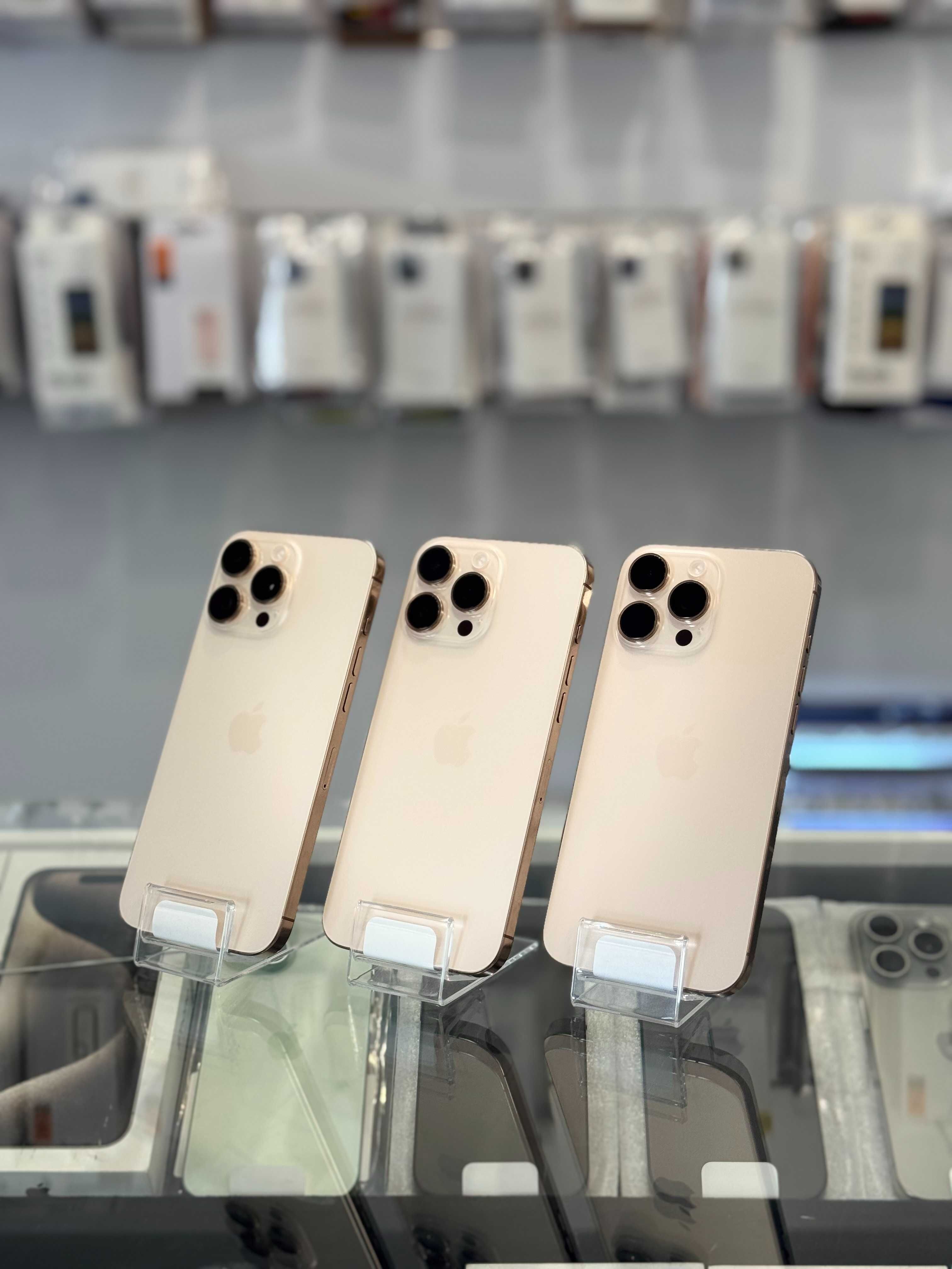 NOWY iPhone 16 PRO 128 GB • Desert Titanium • 100% bateria • GWARANCJA