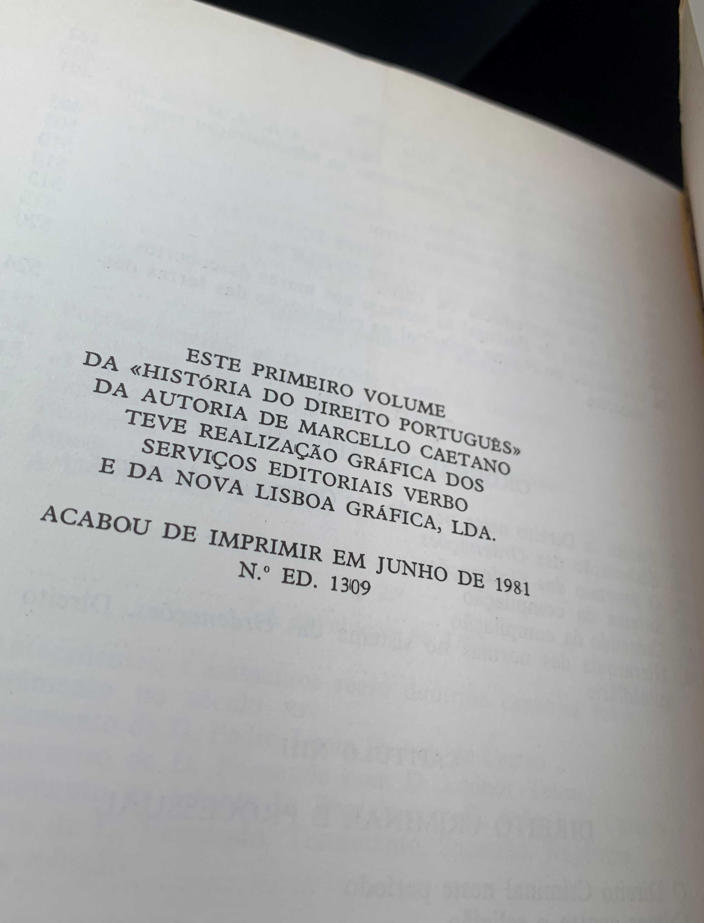 História do Direito Português (Sécs. XII-XVI) - 1ª edição, rara