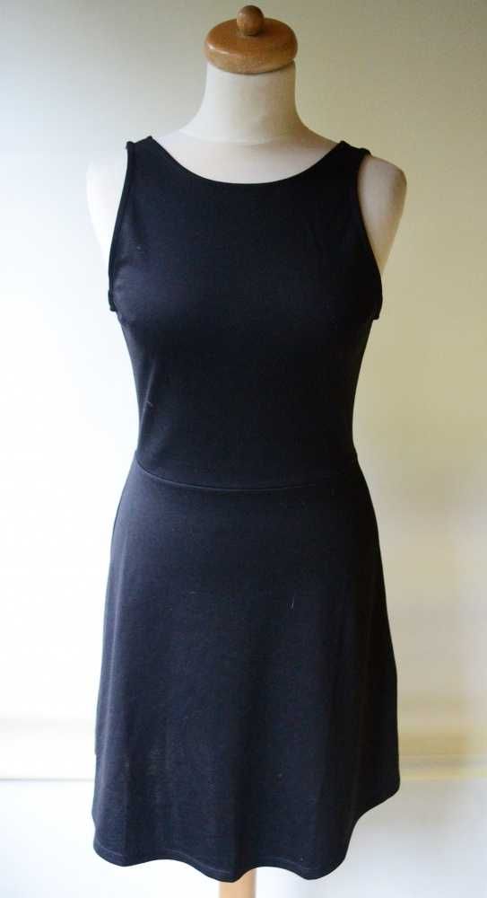 Sukienka H&M Czarna Odkryte Plecy 38 Wizytowa