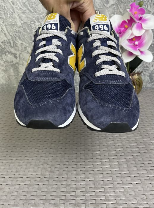 New Balance 996 кроссовки 42 размер спортивные замшевые синие