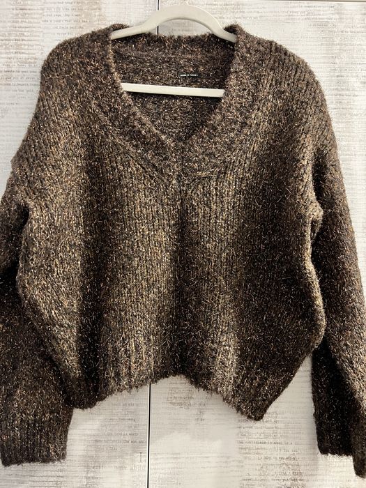 Brązowy sweter nowy Reserved wełna