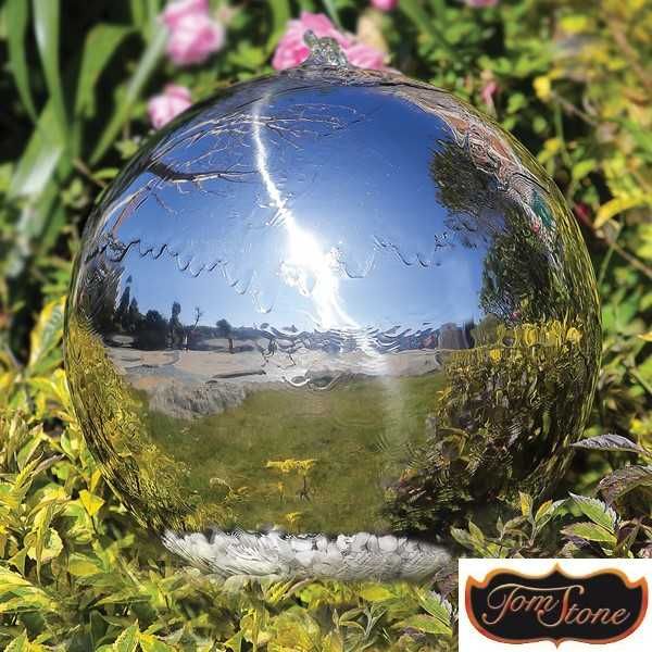 FONTANNA OGRODOWA, KULA ŚR 120 CM ze stali nierdzewnej Fontanny, Kule