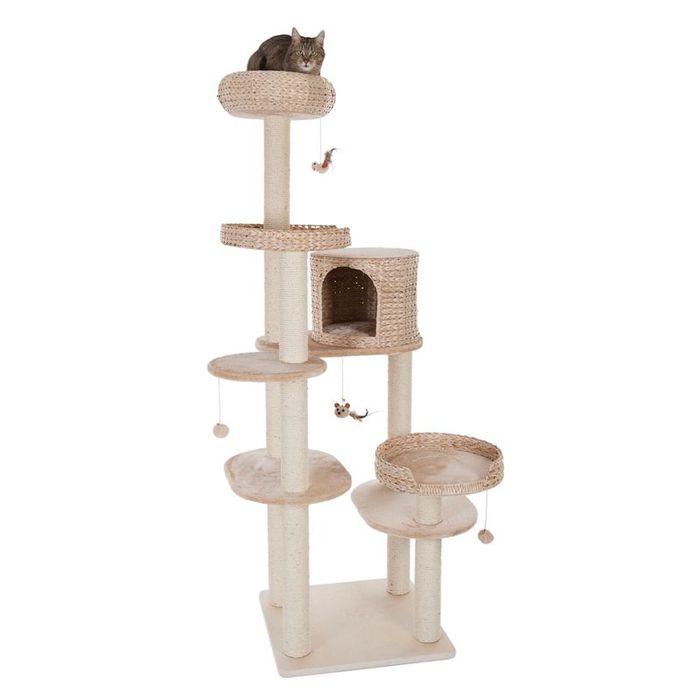 Natural Home IV Drapak dla Kota Beżowy 60x57x192cm WIELKI BARDZO DUŻY