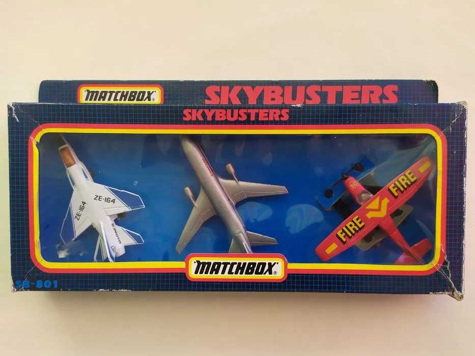 3 aviões Matchbox Skybusters SB-801 Mirage DC-10 Cessna - 1973/4 (EXC)