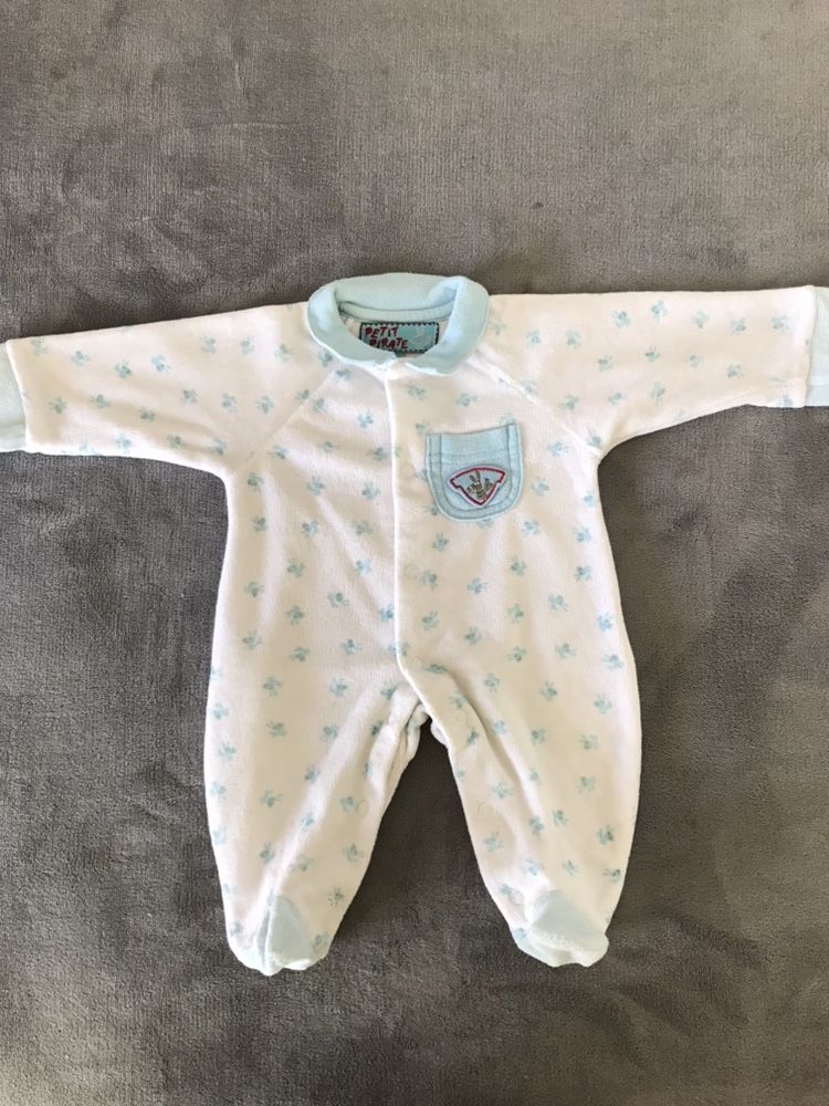 2 babygrows 1 mês para menino