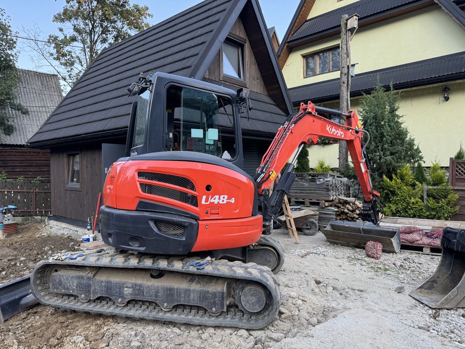 Roboty ziemne, Usługi minikoparką 5t (minikoparka, koparka)