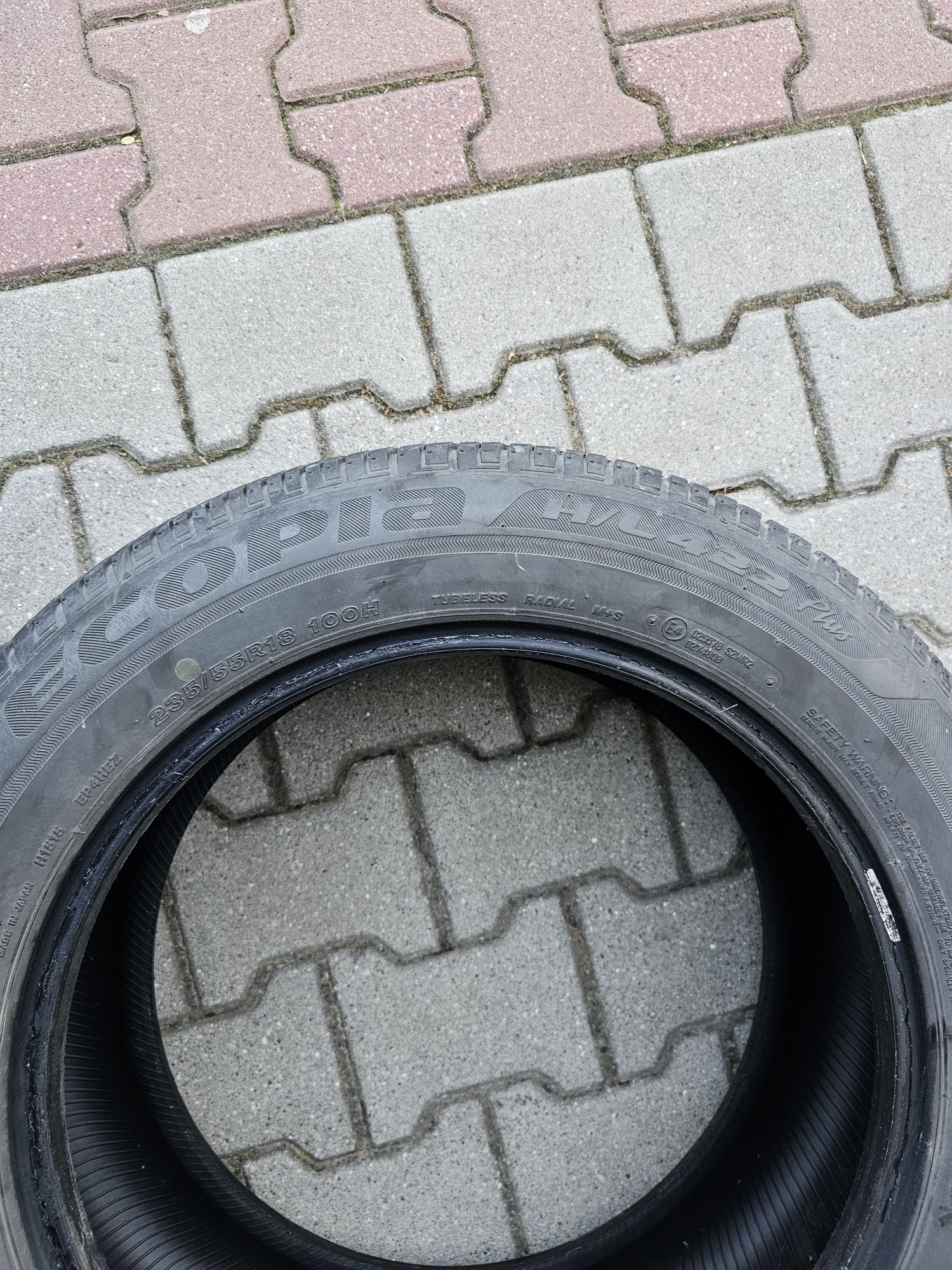 Komplet opon Bridgestone ecopia h/l 422 plus 235/55 R18 100H bdb stan