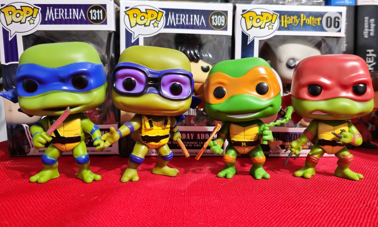 4 Фігурки Черепашки Ніндзя фанко-поп  ninja turtles Funko pop