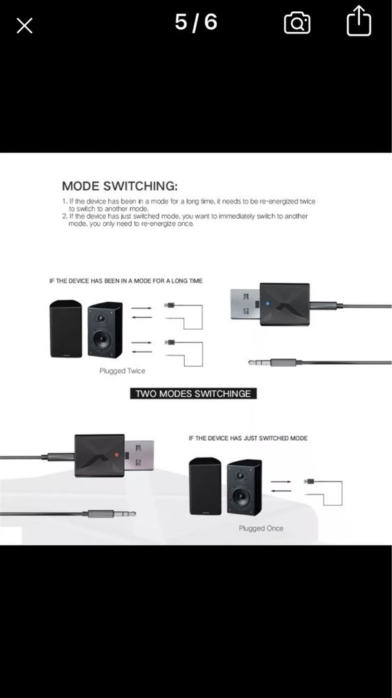 Bluetooth 5.0 nadajnik-odbiornik Mini Stereo Bluetooth