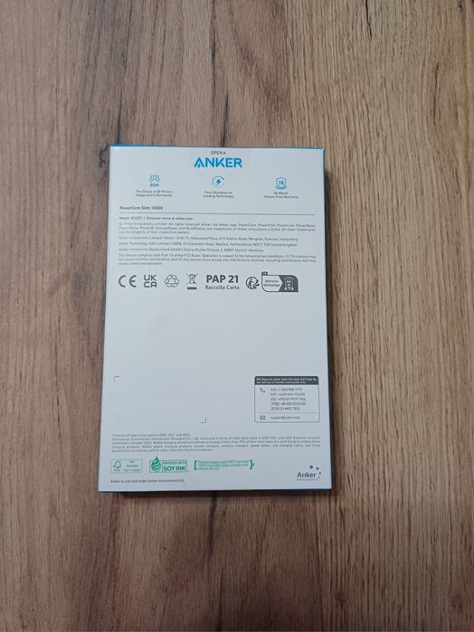 Павер банк Anker A1229 Powercore Slim Power Bank, 10000 мА