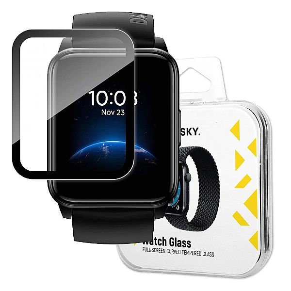 Szkło Hybrydowe do Realme Watch 2 czarny