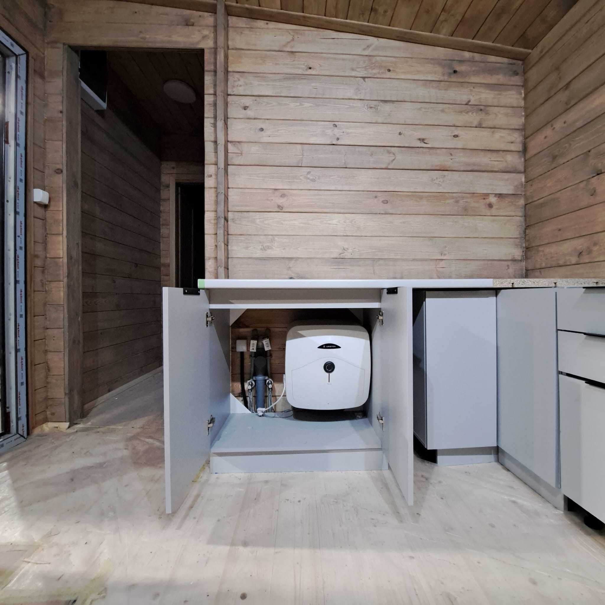 Domek drewniany Modułowy ściana 44mm , kompletny gotowy do użytkowania