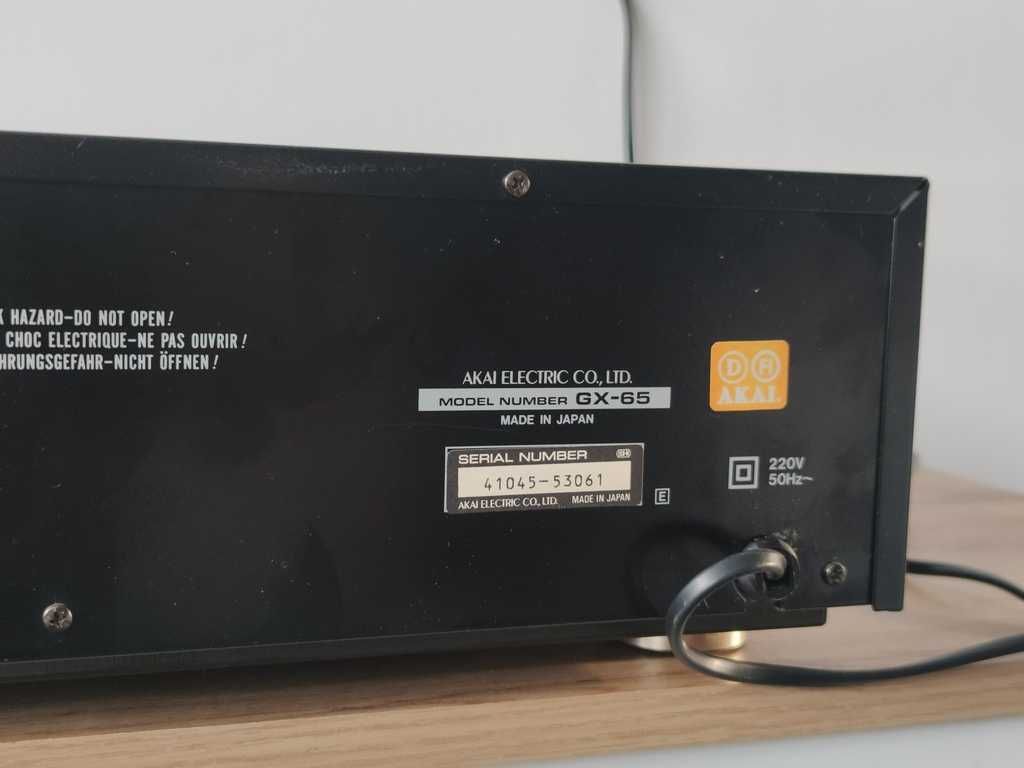 Akai GX-65 odtwarzacz kaset deck magnetofon Japan 3head wys. za pobran
