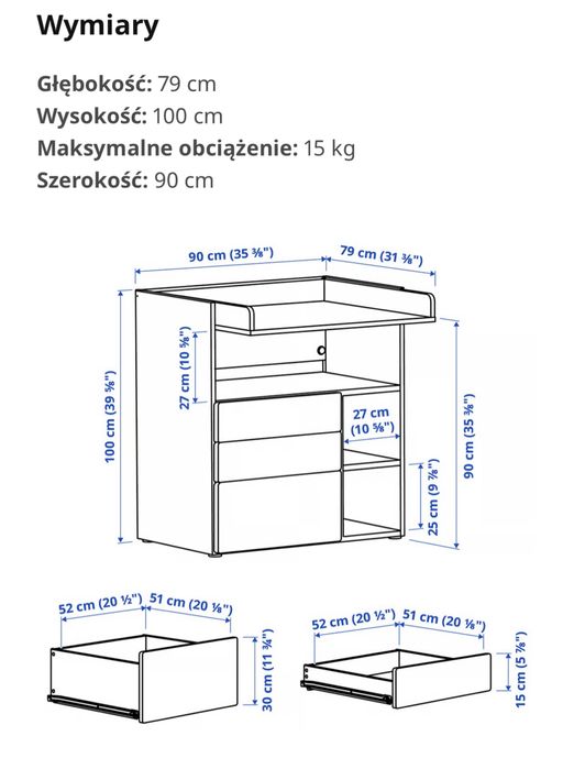 Ikea przewijak komoda Smasted Polecam