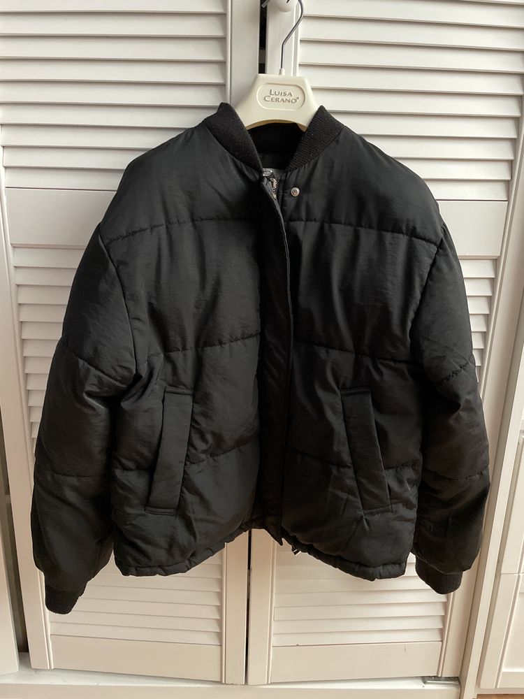 Kurtka puchowa bomberka Bershka r. XS