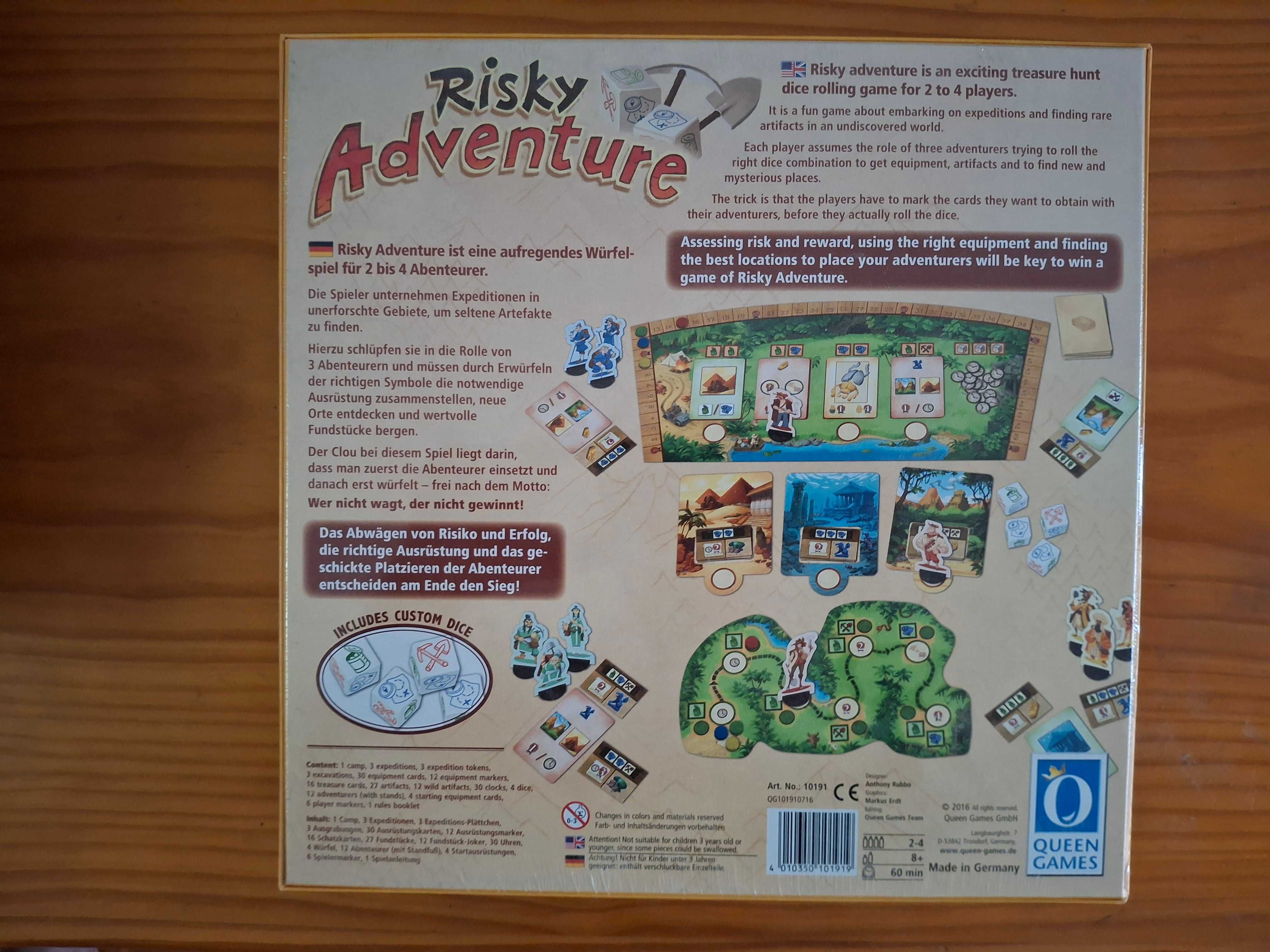 Jogo de tabuleiro Risky Adventure
