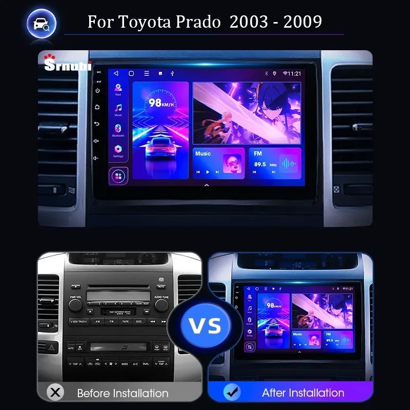 Radio nawigacja android TOYOTA LANDCRUISER 2003 - 2009