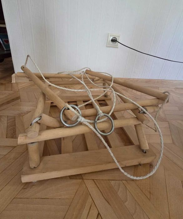 Huśtawka na drzwi drewniana PRL