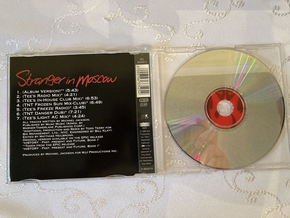 Płyta Cd Michael Jackson Stranger In Moscow The Todd Terry Remixes