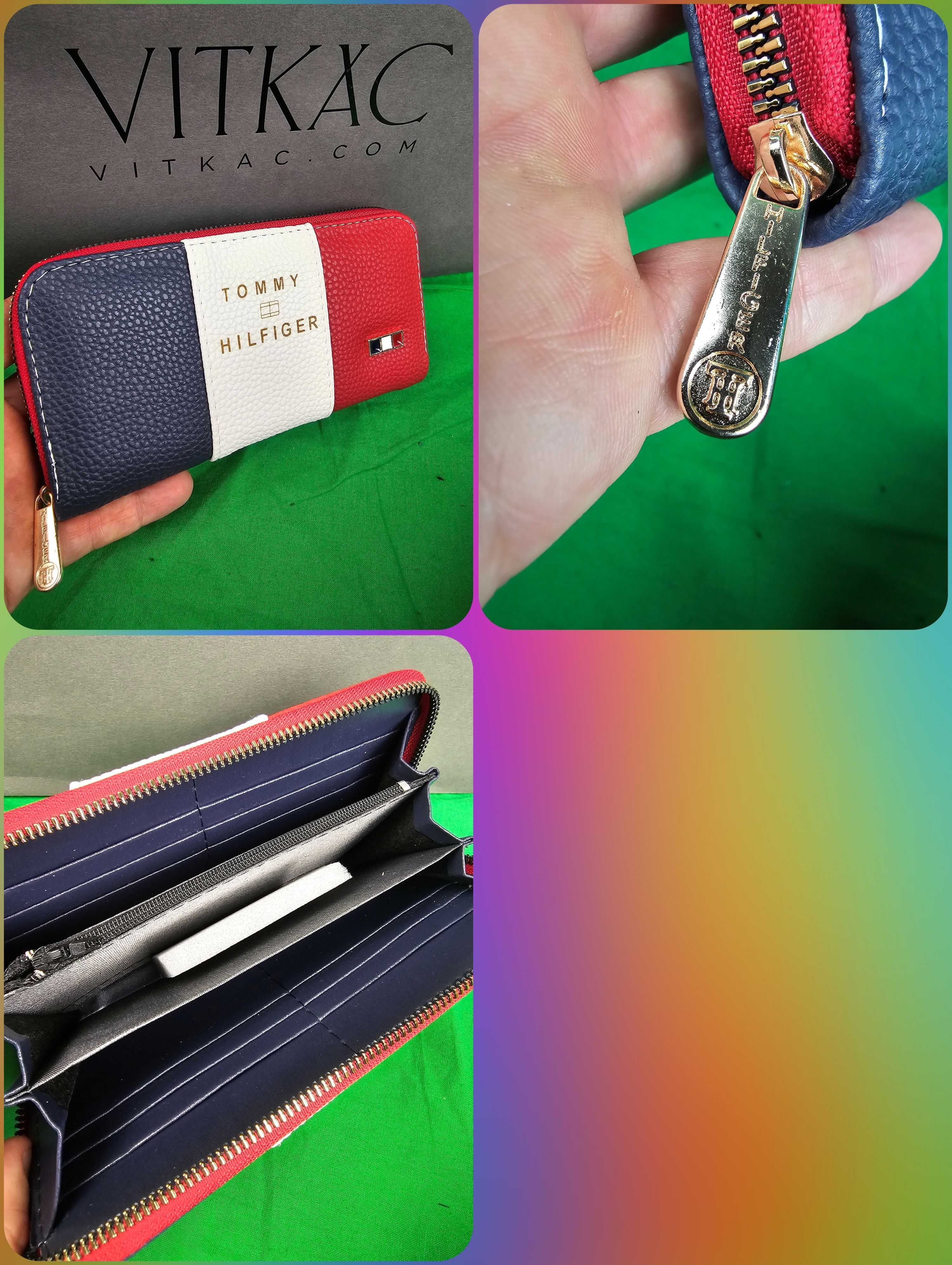 Portfele Damskie Tommy Hilfiger Monogram Guess Premium Burberry