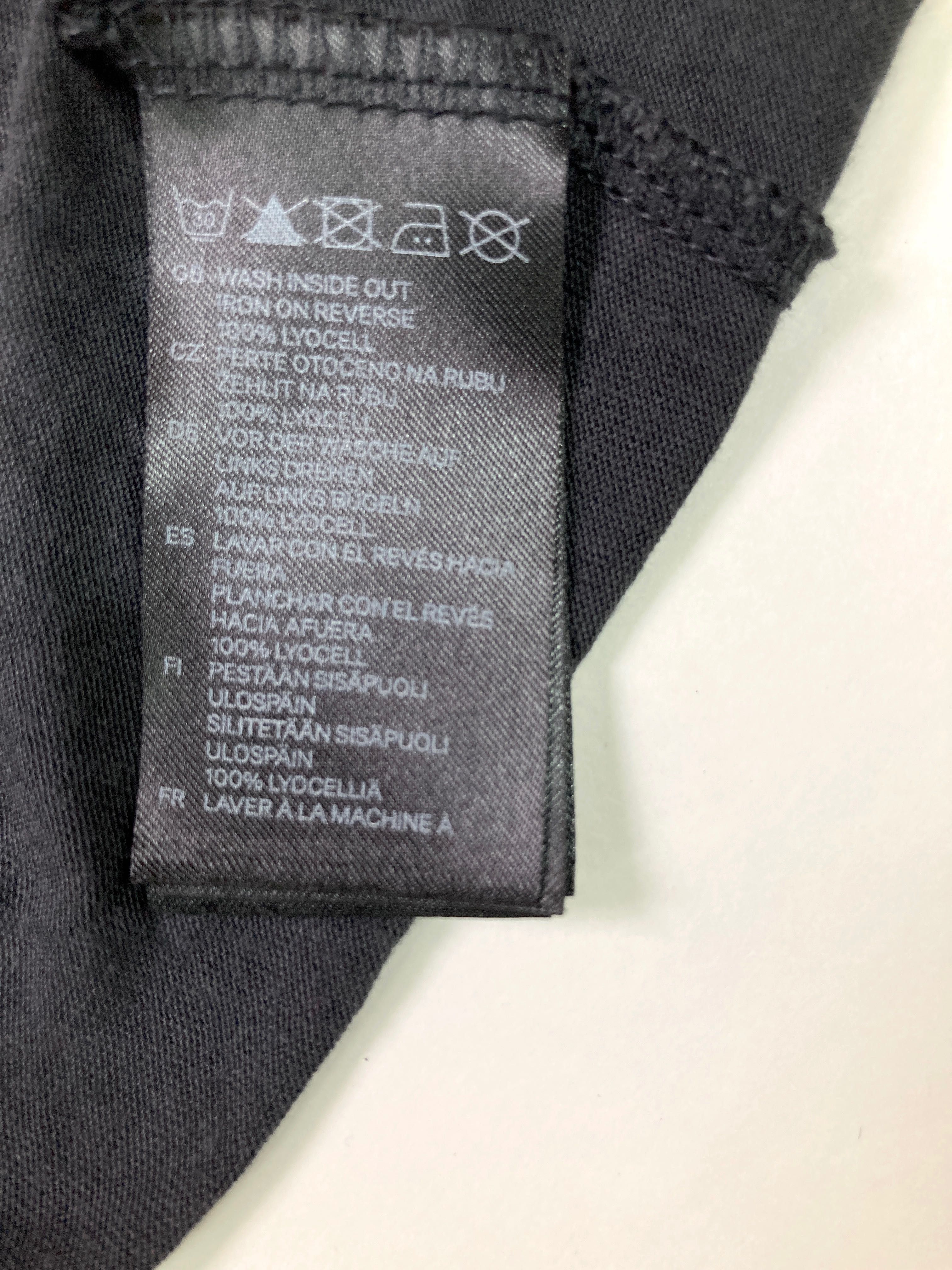 H&M Cienka bluzka/ nocna koszula, z motywem,Lyocell, ciemno-szara, XXL