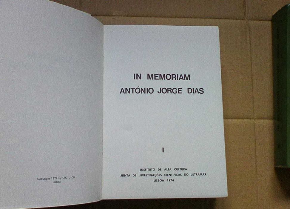 António Jorge Dias, In Memoriam - 3 v.