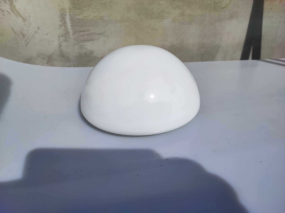 Przedwojenny art deco klosz z huty Zawiercie,śr.montażowa 14,5 cm.