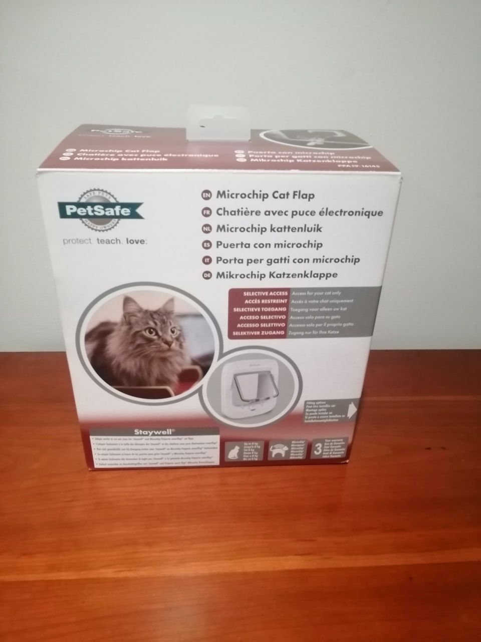 Porta gateira eletronica com reconhecimento de chip com 1 ano de garan