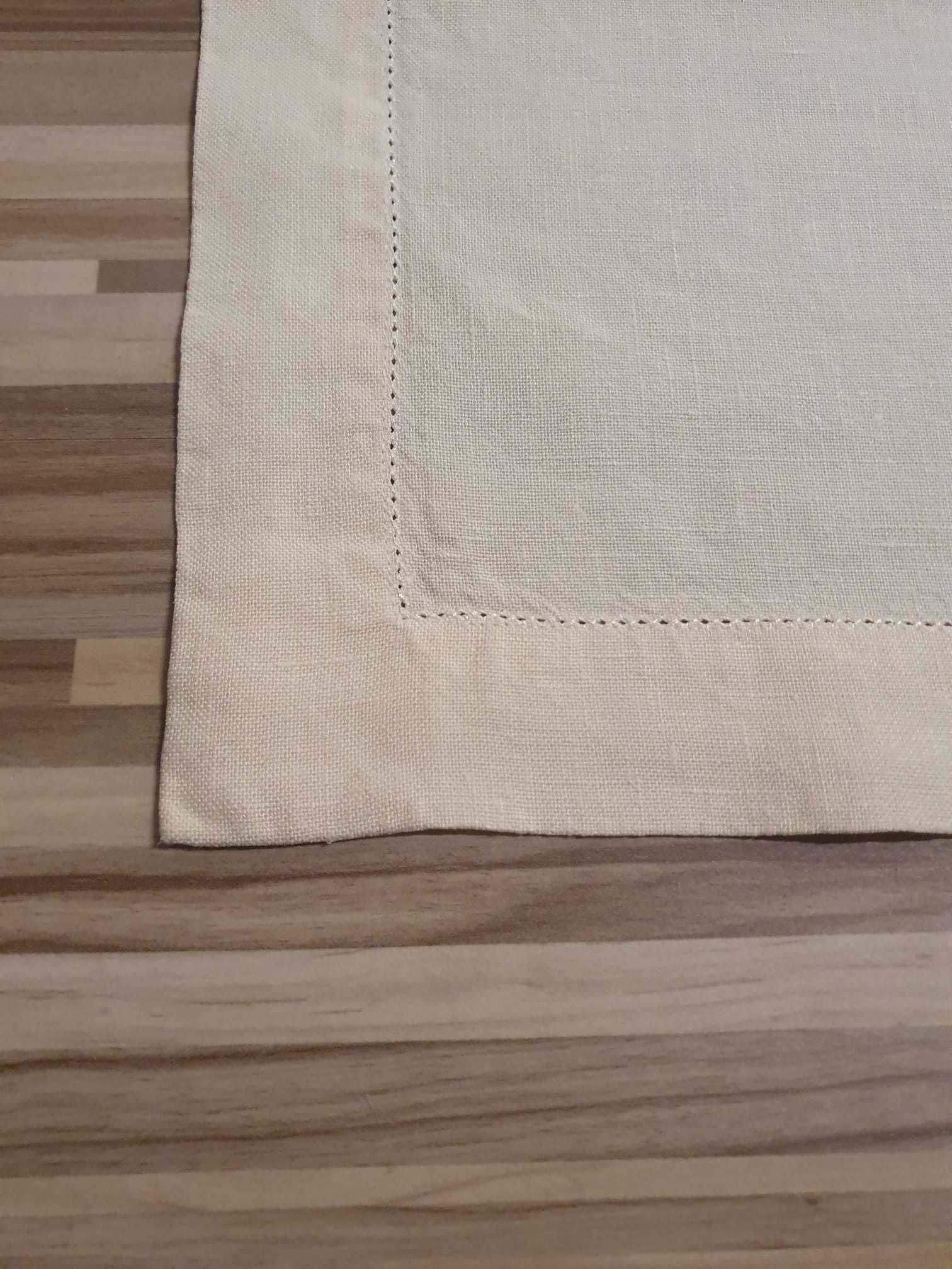 Obrus 100% len Orzel Linen Mill „Homeline” ecru 76x76 cm