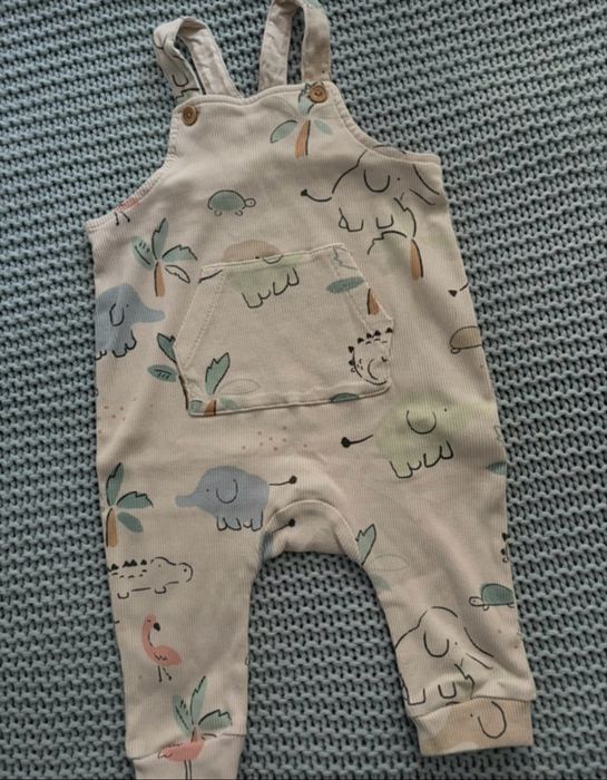 Spodnie ogrodniczki H&M 62